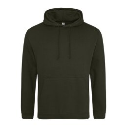 Just Hoods - College Hoodie (JH001) - combat green L