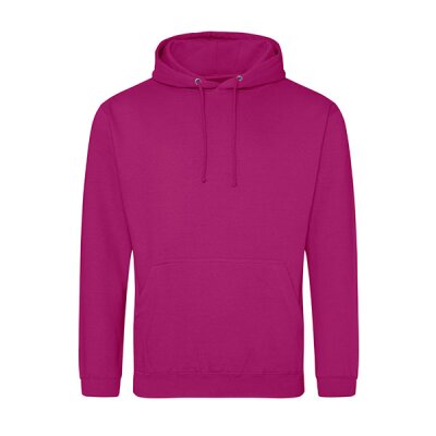 Just Hoods - College Hoodie (JH001) - festival fuchsia