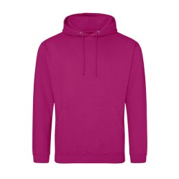 Just Hoods - College Hoodie (JH001) - festival fuchsia