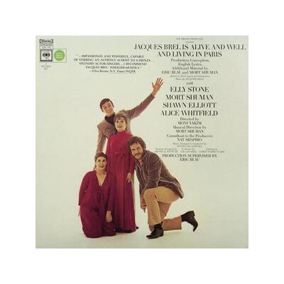 BREL, JACQUES / BLAU, ERIC / SHUMAN, MORT - JACQUES BREL IS ALIVE AND WELL AND LIVING IN PARIS - LP