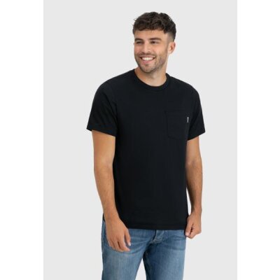 Vintage Industries - 3546 Gray Pocket T-Shirt - black S