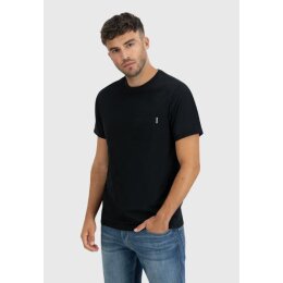 Vintage Industries - 3546 Gray Pocket T-Shirt - black S