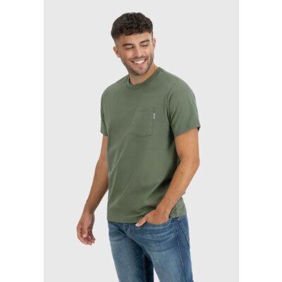 Vintage Industries - 3546 Gray Pocket T-Shirt - drab