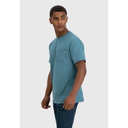Vintage Industries - 3546 Gray Pocket T-Shirt - ocean blue L