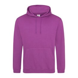 Just Hoods - College Hoodie (JH001) - magenta magic