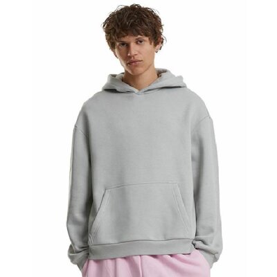 Build Your Brand - Fluffy Hoodie (BY284) - light asphalt