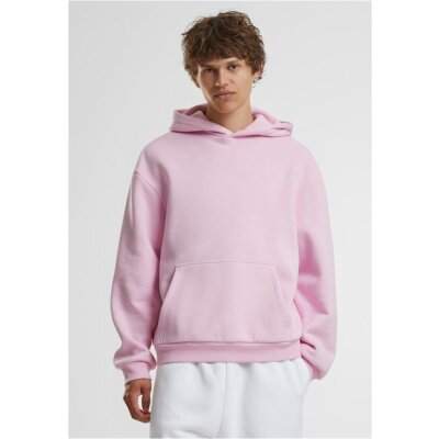 Build Your Brand - Fluffy Hoodie (BY284) - Soft Pink