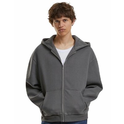 Build Your Brand - Fluffy Zip Hoodie (BY285) - magnet