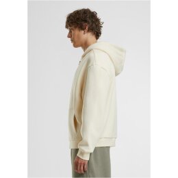 Build Your Brand - Fluffy Zip Hoodie (BY285) - white sand