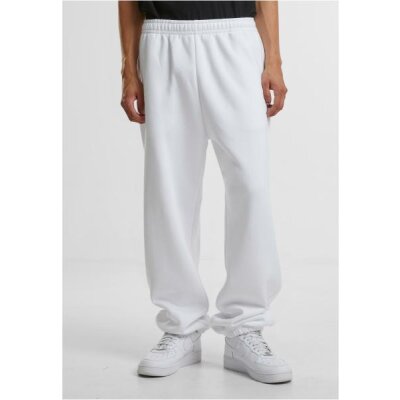 Build Your Brand - Fluffy Sweatpants  (BY286) - white