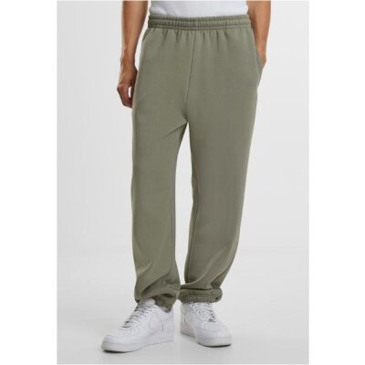 Build Your Brand - Fluffy Sweatpants  (BY286) - pale olive  XL