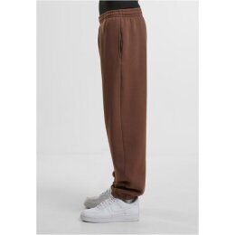 Build Your Brand - Fluffy Sweatpants  (BY286) - chocolate brown  L