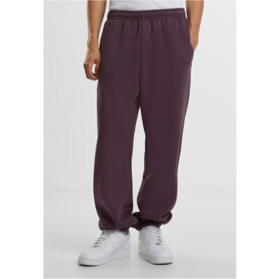 Build Your Brand - Fluffy Sweatpants  (BY286) - plum purple