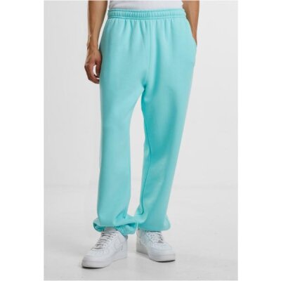 Build Your Brand - Fluffy Sweatpants  (BY286) - beryl blue