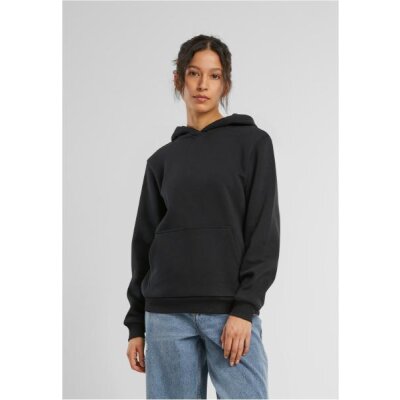 Build Your Brand - Ladies Fluffy Hoody (BY289) - black