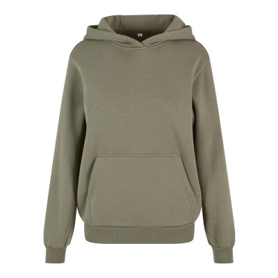 Build Your Brand - Ladies Fluffy Hoody (BY289) - pale olive L