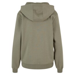 Build Your Brand - Ladies Fluffy Hoody (BY289) - pale olive L