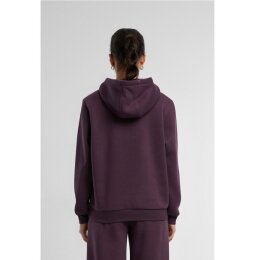 Build Your Brand - Ladies Fluffy Hoody (BY289) - plum purple M