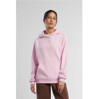 Build Your Brand - Ladies Fluffy Hoody (BY289) - soft pink