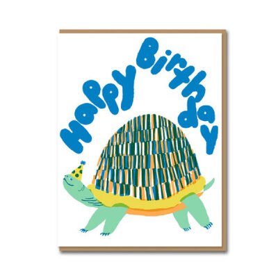Grußkarte - Eggpress - Happy Birthday Turtle - Karte mit Umschlag