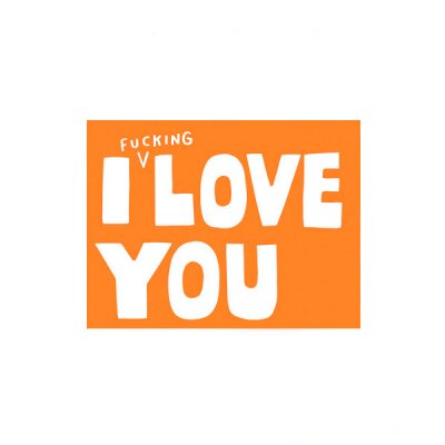 Postkarte - 1973 - I Fucking Love You