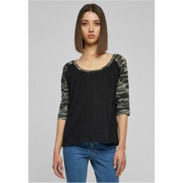 Urban Classics - TB733 - Ladies 3/4 Contrast Raglan Tee -...