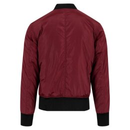 Urban Classics - TB1446 - 2-Tone Bomber Jacket - burgundy / black M