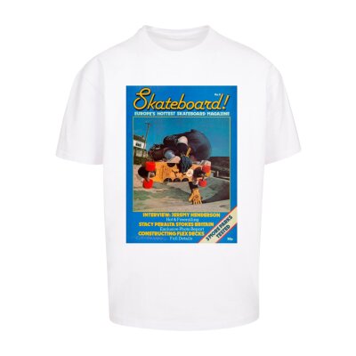 Merchcode - MC1033 - The Skateboard Magazine Cover No 8 Oversize Tee - white XL