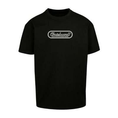 Merchcode - MC1035 - The Skateboard Magazine Logo Oversize Tee - black