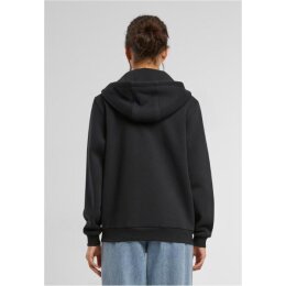 Build Your Brand - Ladies Fluffy  Zip Hoody (BY290) - black