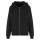 Build Your Brand - Ladies Fluffy  Zip Hoody (BY290) - black