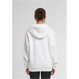 Build Your Brand - Ladies Fluffy  Zip Hoody (BY290) - white