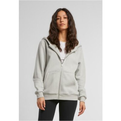 Build Your Brand - Ladies Fluffy  Zip Hoody (BY290) - light asphalt
