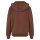Build Your Brand - Ladies Fluffy  Zip Hoody (BY290) - chocolate brown