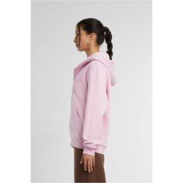 Build Your Brand - Ladies Fluffy  Zip Hoody (BY290) - soft pink