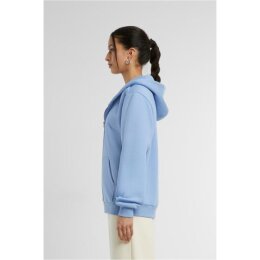 Build Your Brand - Ladies Fluffy  Zip Hoody (BY290) - powder blue