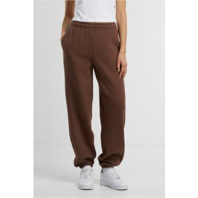 Build Your Brand - Ladies Fluffy Sweatpants (BY291) - chocolate brown