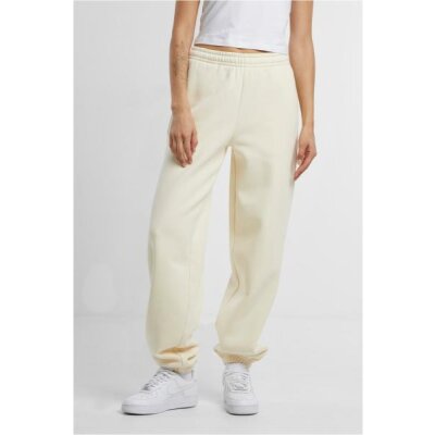 Build Your Brand - Ladies Fluffy Sweatpants (BY291) - whitesand