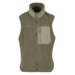 Urban Classics - TB6723- Sherpa Vest - palegreen