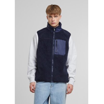 Urban Classics - TB6723- Sherpa Vest - navy