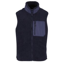 Urban Classics - TB6723- Sherpa Vest - navy