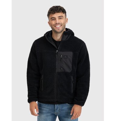 Vintage Industries - 30118 Dustin lined sherpa fleece -  Jacke - black L