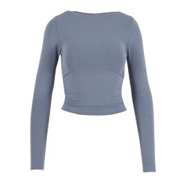 Urban Classics - TB7088 - Ladies Ruffled Super Slim Longsleeve - cloudsky