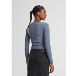 Urban Classics - TB7088 - Ladies Ruffled Super Slim Longsleeve - cloudsky XS