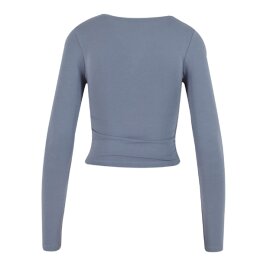 Urban Classics - TB7088 - Ladies Ruffled Super Slim Longsleeve - cloudsky XS