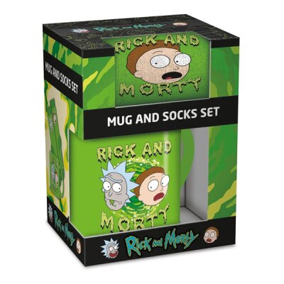 Rick And Morty - Socken mit Tasse - Set