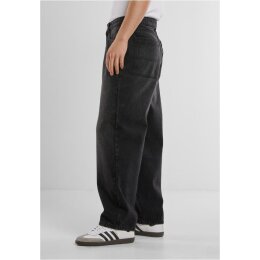 Urban Classics - TB6746 - Tapered Heavy Ounce Baggy Jeans - black washed 28