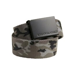 Urban Classics - TB305 - Canvas Belt - grey camo / black...