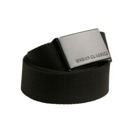 Urban Classics - TB305 - Canvas Belt - black / black -...