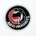 Anti-Fascist - Logo - rot / schwarz - gestickter Patch (Aufnäher)